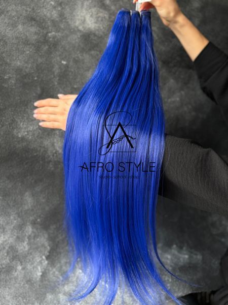 Пряме волосся на тресах GLADYS #BLUE D1 65см  00TBLUED1 фото