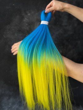Канекалон EZ BRAID L.BLUE/YELLOW EZLBLUE/YELLOW фото