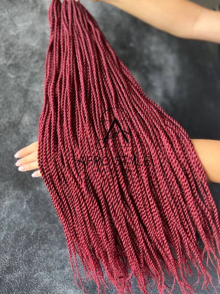 Сенегальскі коси Burgundy 60см 0CKBur фото