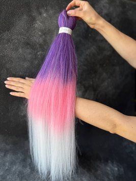 Канекалон EZ BRAID FR12 (бузковий/рожевий/білий) 0EZFR12 фото