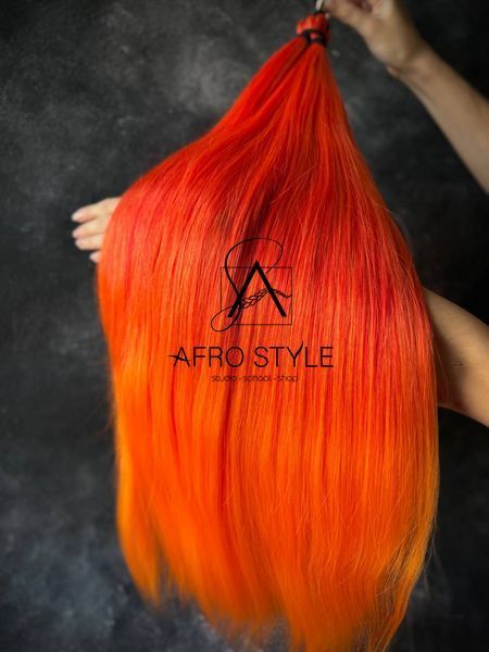 Термоволокно PONI GLADYS NEON ORANGE 70см 100грам 00POTRED/ORANGE фото
