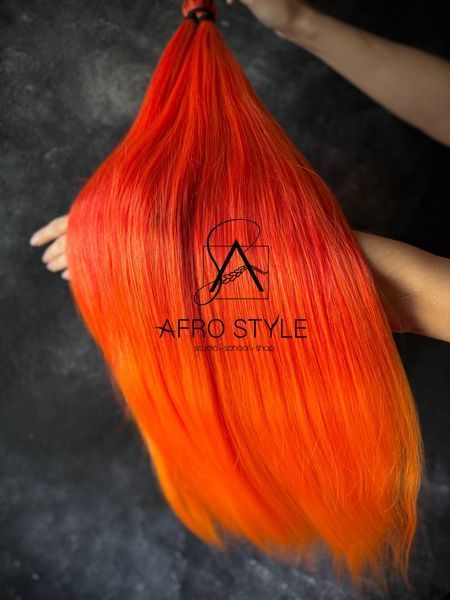 Термоволокно PONI GLADYS NEON ORANGE 70см 100грам 00POTRED/ORANGE фото