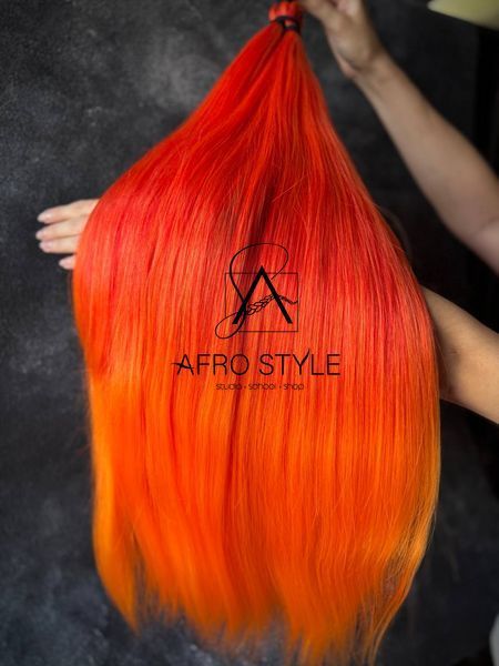 Термоволокно PONI GLADYS NEON ORANGE 70см 100грам 00POTRED/ORANGE фото