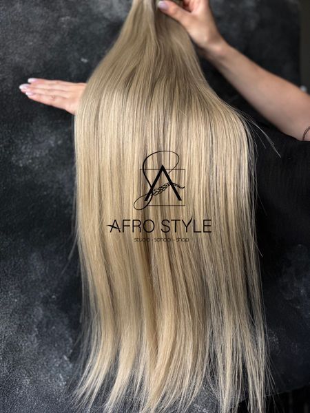 Пряме волосся на тресах GLADYS #ASHBLONDE 65см  0TASHBLONDE фото