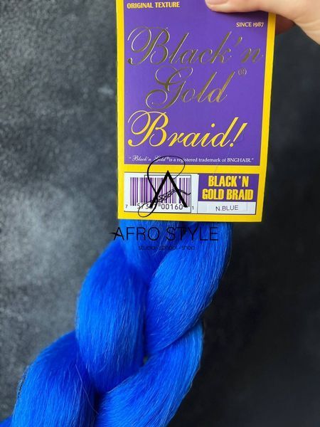 Канекалон Black&Gold N.BLUE OOBGN.BLUE фото